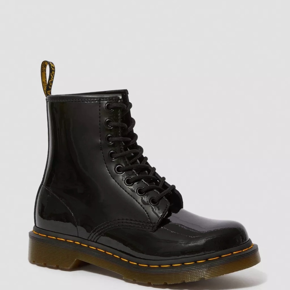 Dr. Martens 1460 Patent Leather Lace Up Boots - Picture 5 of 16